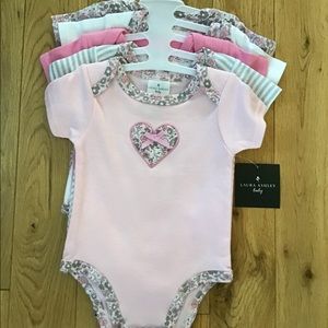 Brand New 3/6 month Laura Ashley bodysuits